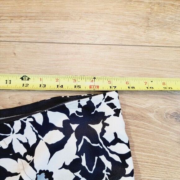 Liz Claiborne Skirt Floral Silk Women's Sz 14 Lined Back Zip Career Office - Picture 7 of 10